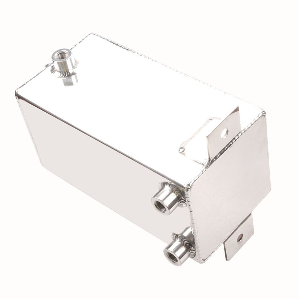 Universal 4l Oil Catch Can Fuel Surge Tank Sturdy Lightweight Aluminum Silver