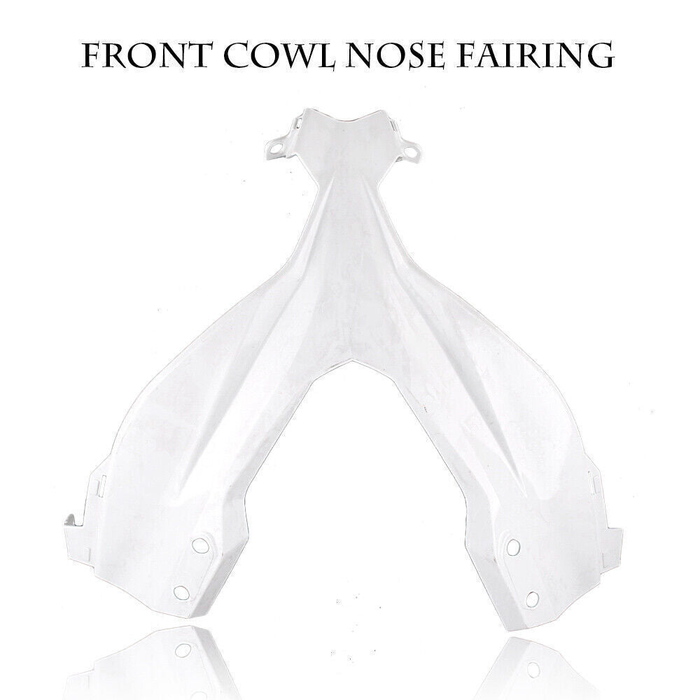 Upper Front Headlight Fairing Nose Cowl for KAWASAKI EX ZX300 2013 2014 White