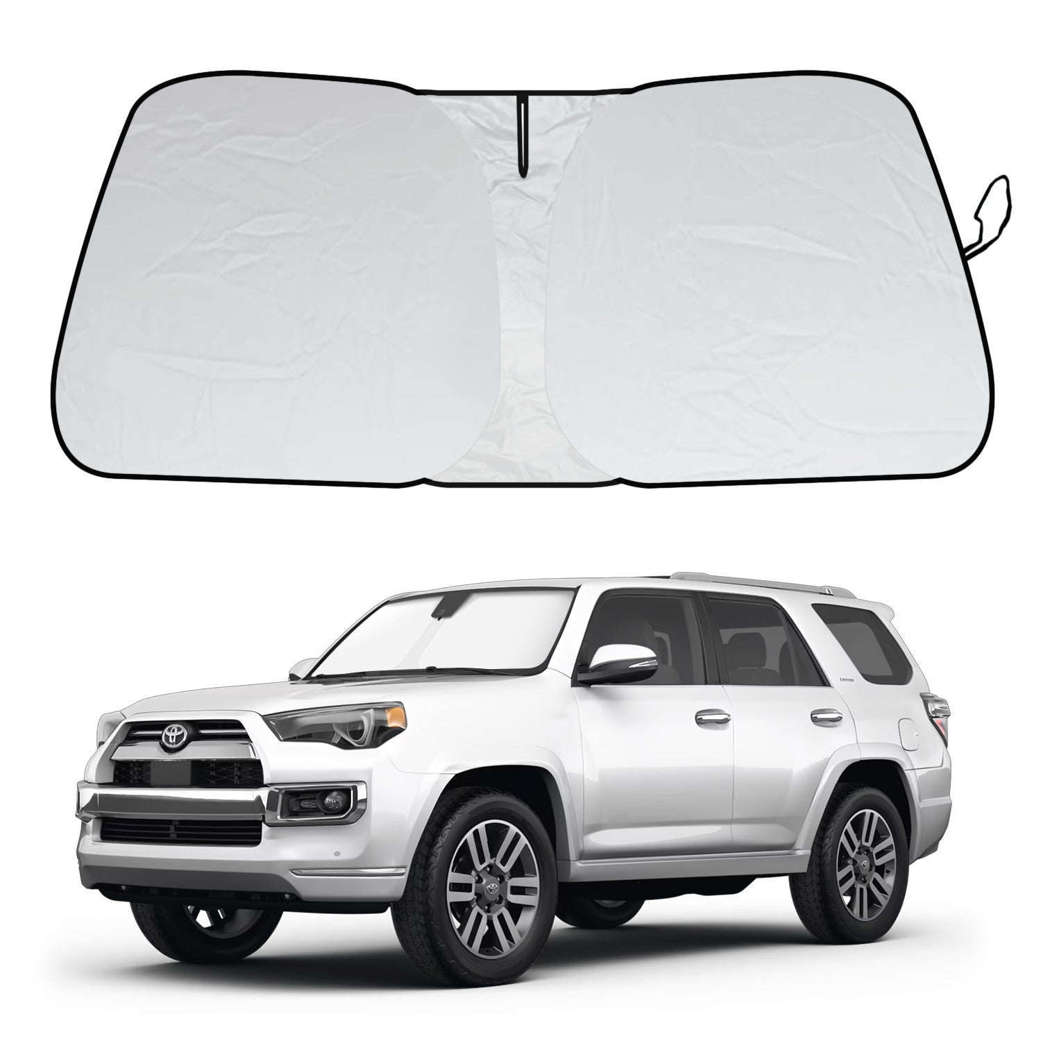 Car Windshield Sunshade UV Blocks Foldable for Toyota 4Runner 5th Gen 2010-2025