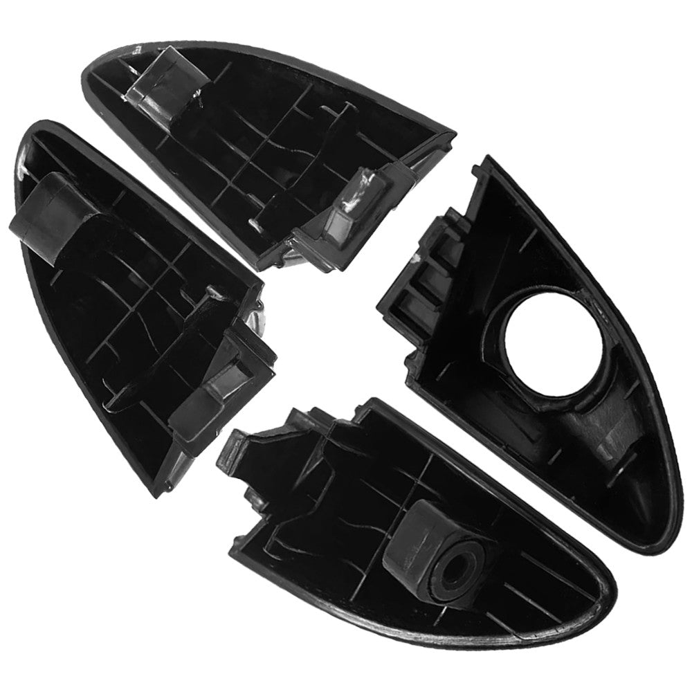 4x Outer Left Right Front Rear Door Handle Cover Unpainted For Sonata 15-19