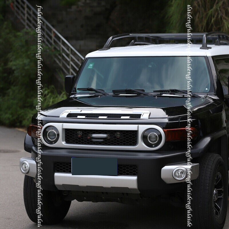 for Toyota FJ Cruiser 2007-2022 Chrome Front Engine Hood Air Intake Grille Cover