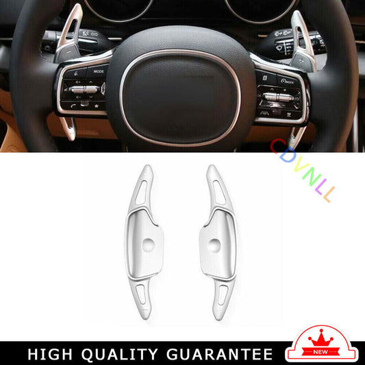 Steering Wheel Shift Paddle Shifter 2 for Kia Carnival 2022-23 Silver Aluminum