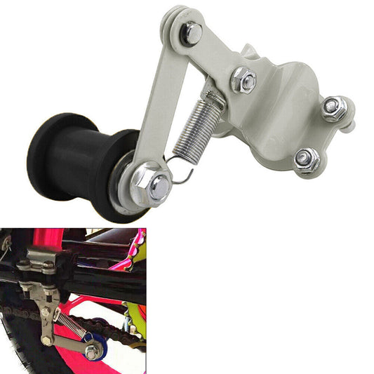 Bolt On Chain Tensioner Roller Adjuster Motorcycle ATV Dirt Bike Black+White UK
