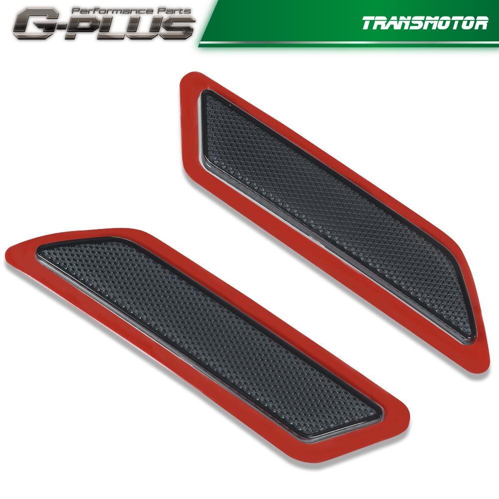 2-Pack Smoked Front Bumper Reflectors for 2012-2015 for BMW F30, F31, 3 Series, 328i, and 335i