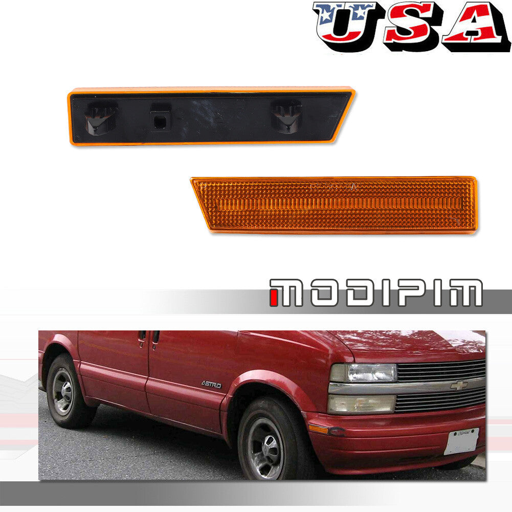 Suitable for 1995-05 for Chevrolet Astro/ for GMC Safari Van side marker lights, front amber housing