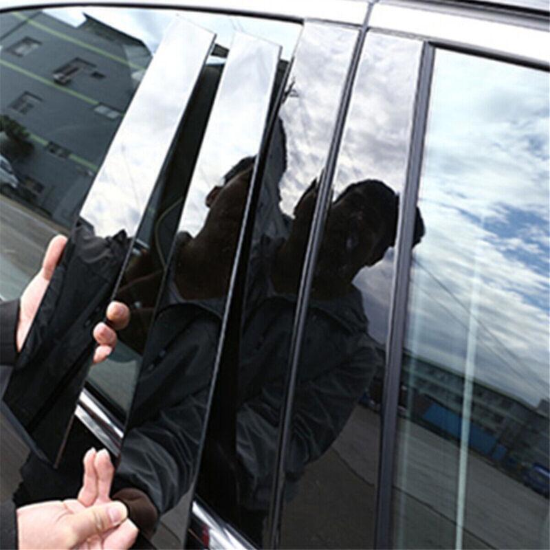 for Toyota Venza 2021-24 Gloss Black Pillar Posts Side Door Trim Piano Cover 8X
