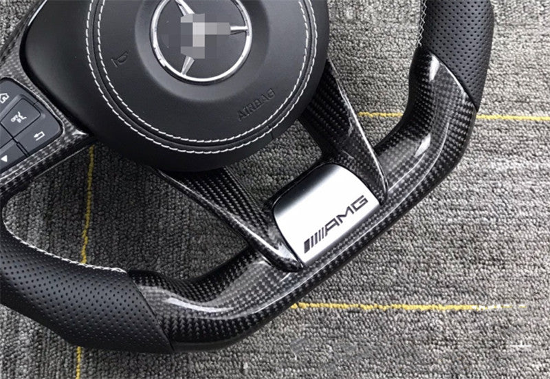 100%Real Carbon Low Cover/Trim for Benz W117 W176 W218 W205 AMG Steering Wheel