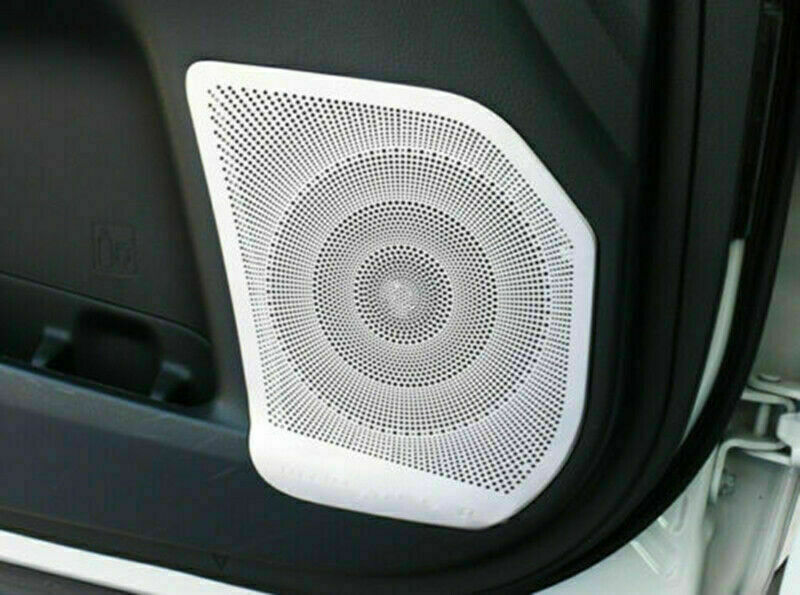 4X for Toyota Highlander 2014-2019 Silver Interior Door Speaker Cover Panel Trim