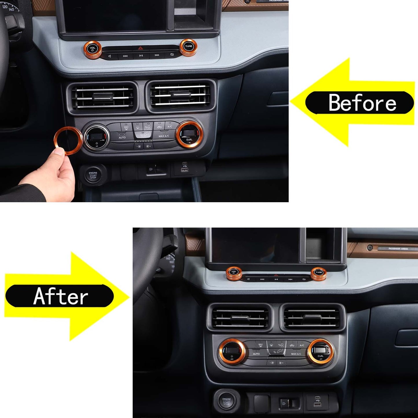 Interior door and window switch cover trim suitable for Land Rover for Range Rover Sport 2014-17