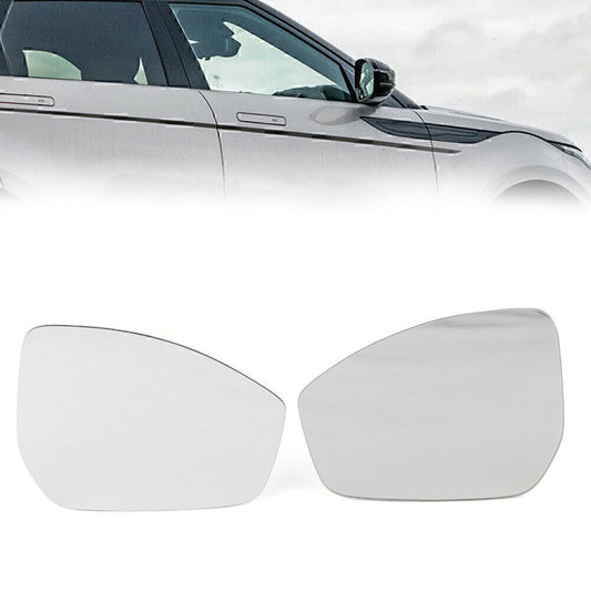 2xRear View Mirror GlassFor for Land Rover Discovery Sport for Range Rover Evoque for Jaguar