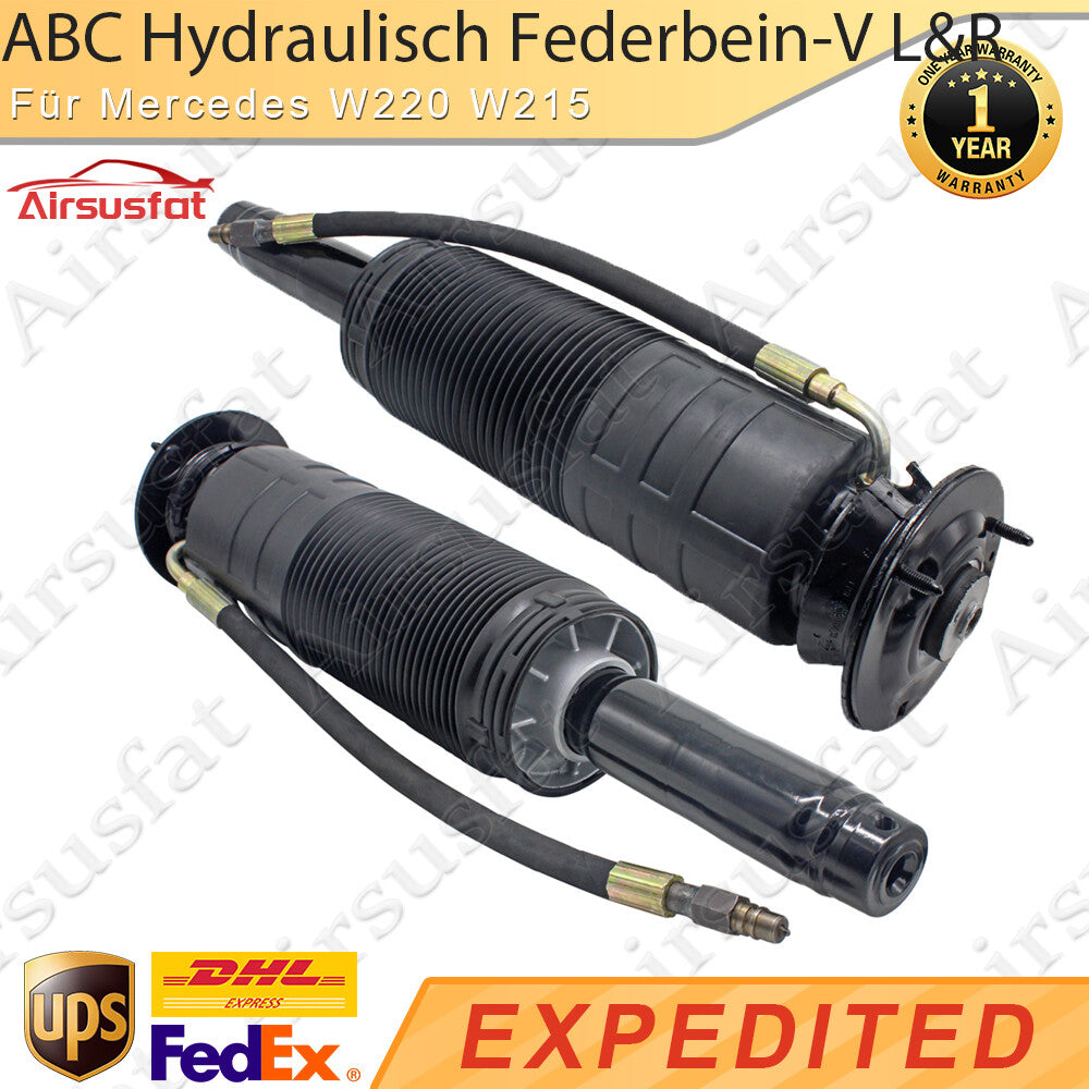 Pair for Mercedes W220 W215 Front Left  Right ABC Hydraulic Strut 00-06