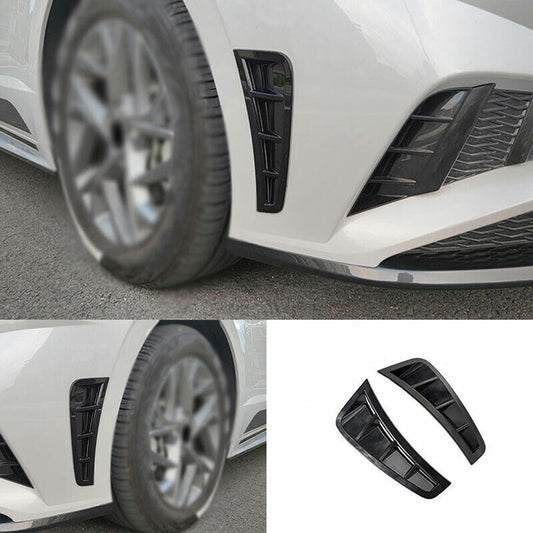 for Hyundai Sonata 2020-2023 Gloss Black Air Flow Vent Side Fender Frame Cover
