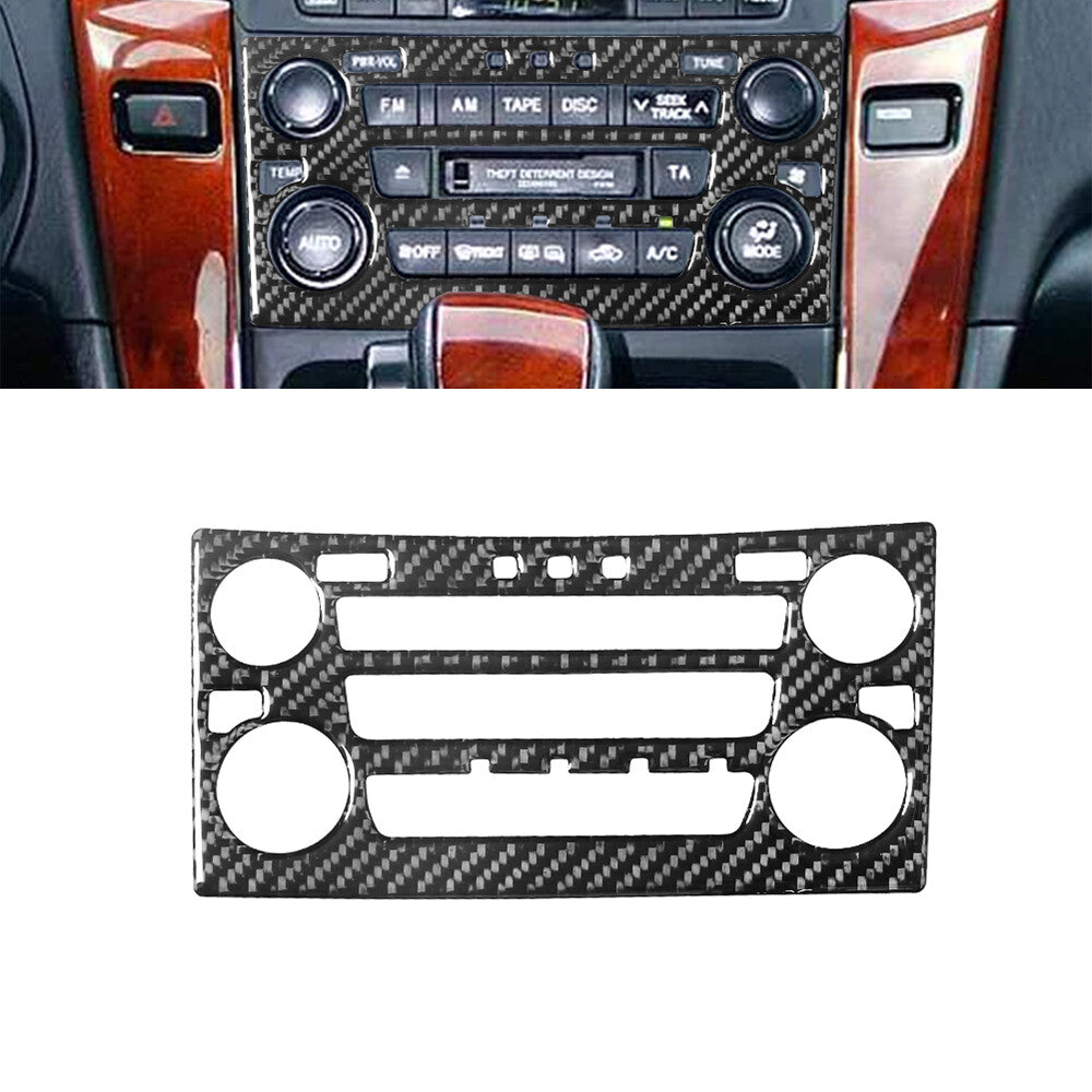 for Lexus RX300 1998-03 Carbon Fiber Center Console AC Switch Panel Trim Cover