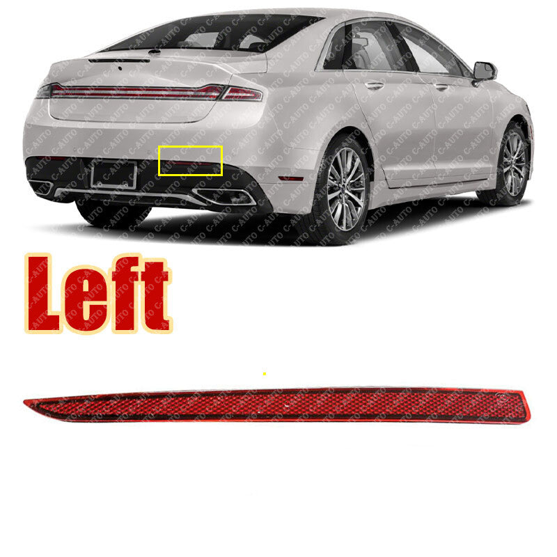 Left rear bumper side marker reflector light for Lincoln MKZ 2013 - 2019