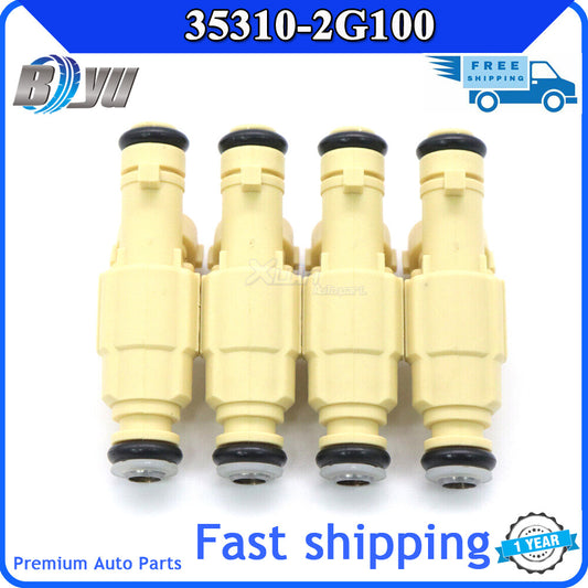 Package of 4 fuel injectors suitable for 11-13 for Hyundai for Tucson , 10-12 for Kia Forte Koup 35310-2G100