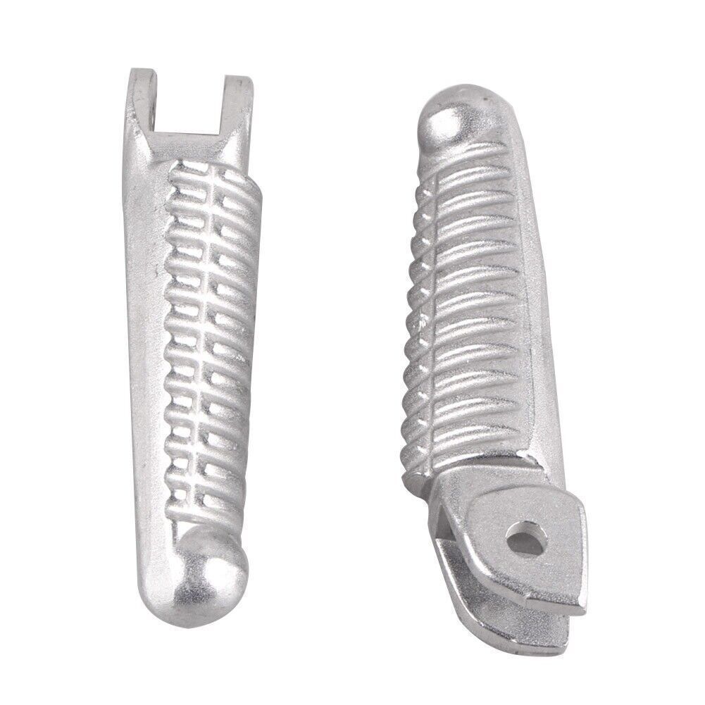 2x Rider Front Foot Pegs Footrests Set for Ducati 848 1098 1198 2008-2013 Silver