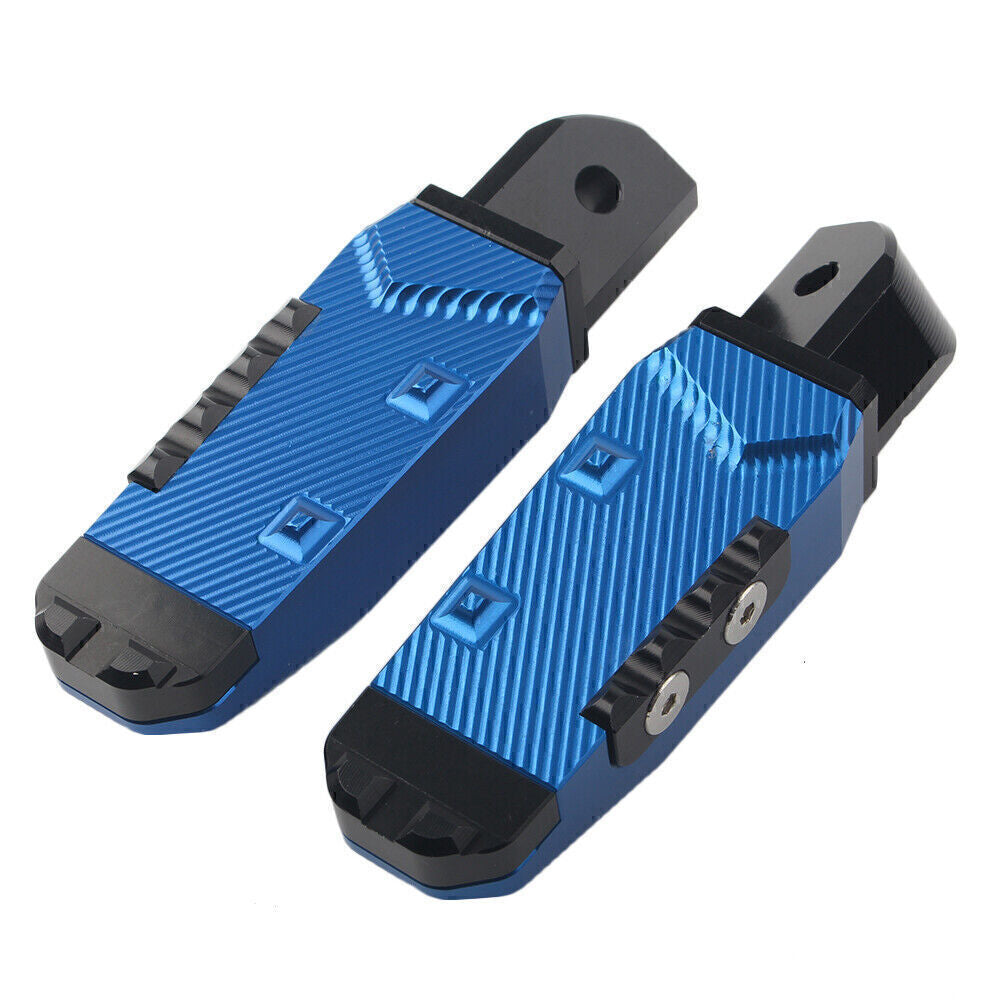 Rear Passenger Footrests Foot Pegs Pedal Pads Fit for Yamaha YZF R1 R6 R1M R1S Blue