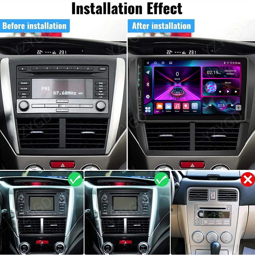 for Subaru for Forester for Impreza WRX 2008-2012 Android14 Carplay Car Stereo Radio GPS