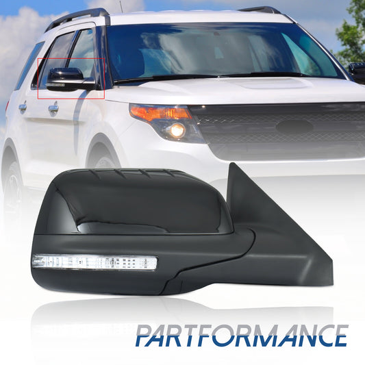 2011-2015 for Ford Explorer Passenger Side Mirror with Blind Spot Power Folding 11-Line