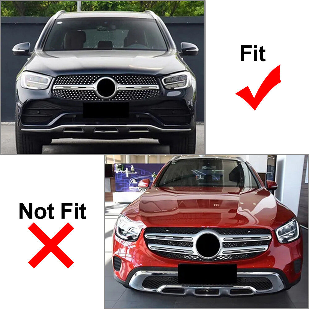 GTR Style Front Bumper Grille Fit for Benz GLC Class W253 X253 Sport Model 20-22 21