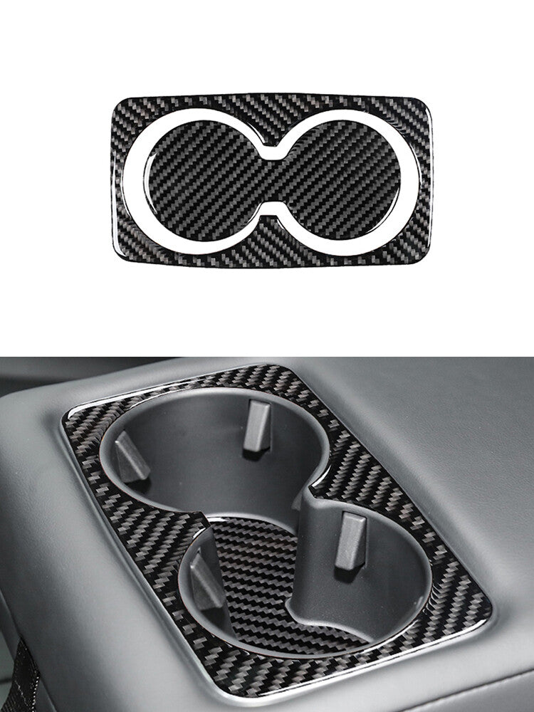 for Ford for Mustang Mach-E 2021-2022 2Pcs Rear Cup Slot Holder Panel Trim Cover