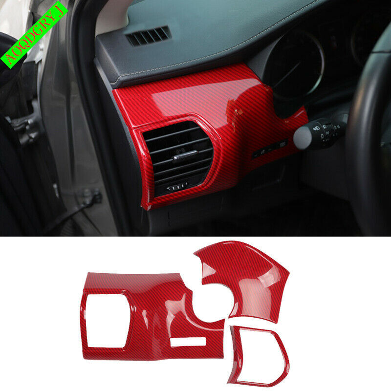 Red Air Conditioning Vent Decor Trim Cover for LEXUS NX200t NX300h NX300 2015-21