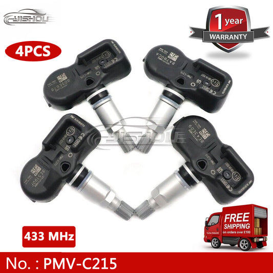 (4) 42607-48020 Tire Pressure Monitoring System (TPMS) sensor for Toyota for Lexus LC RX PMV-C215