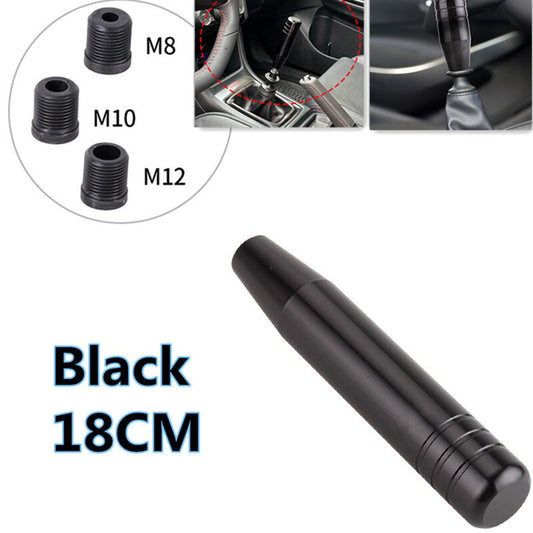 Black 18cm Car Gear Shift Knob Racing Styling Aluminum Automatic Head Gearstick