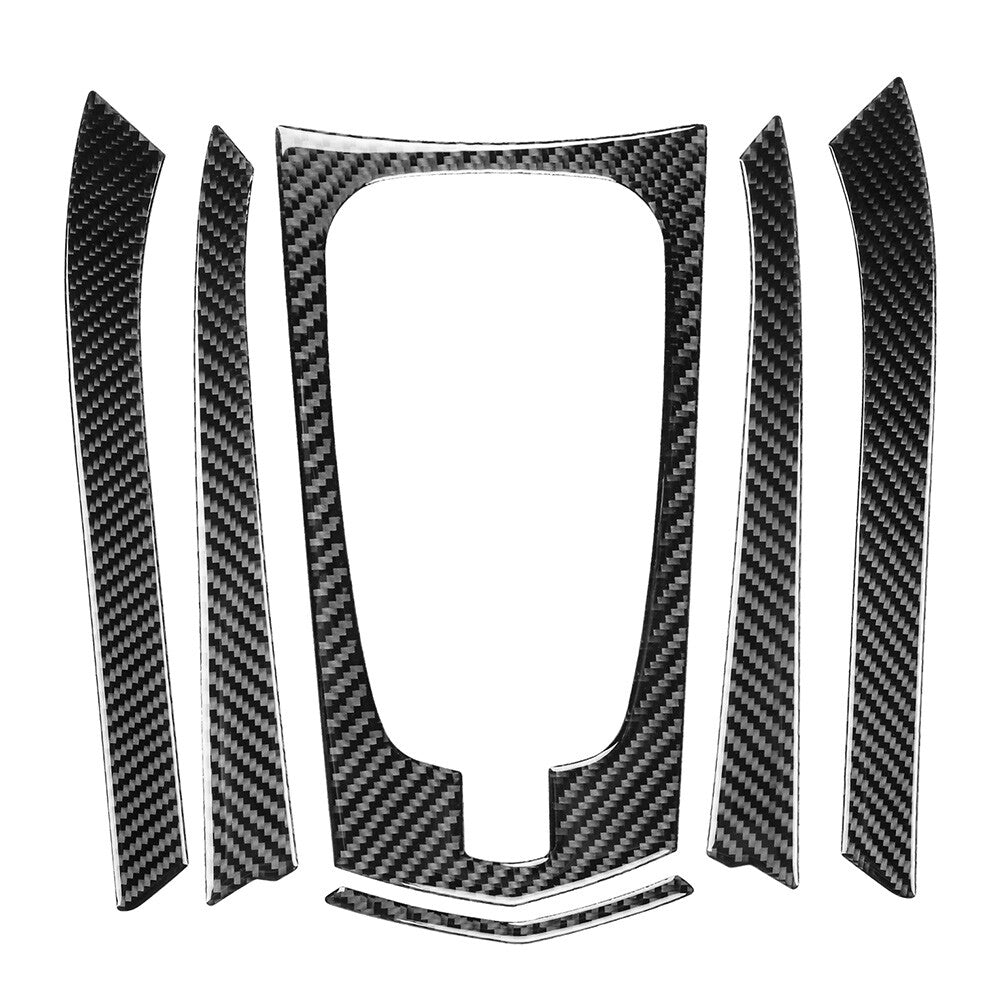 Carbon Fiber Gear Shift Frame Trim Strip Cover Black for Cadillac CTS 2008-2013
