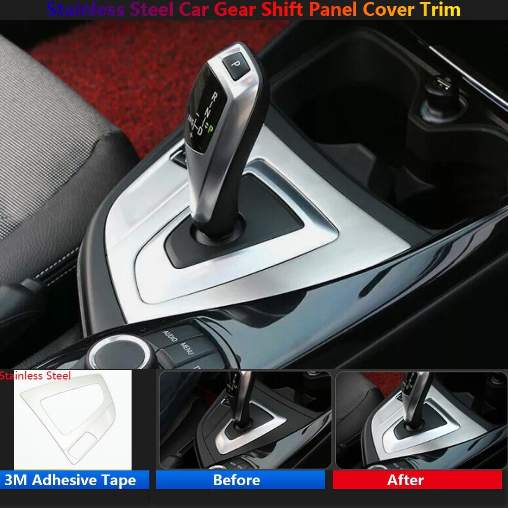 Stainless Steel for BMW 1 Series F20 F21 Car Console Gear Shift Panel Cover Trim