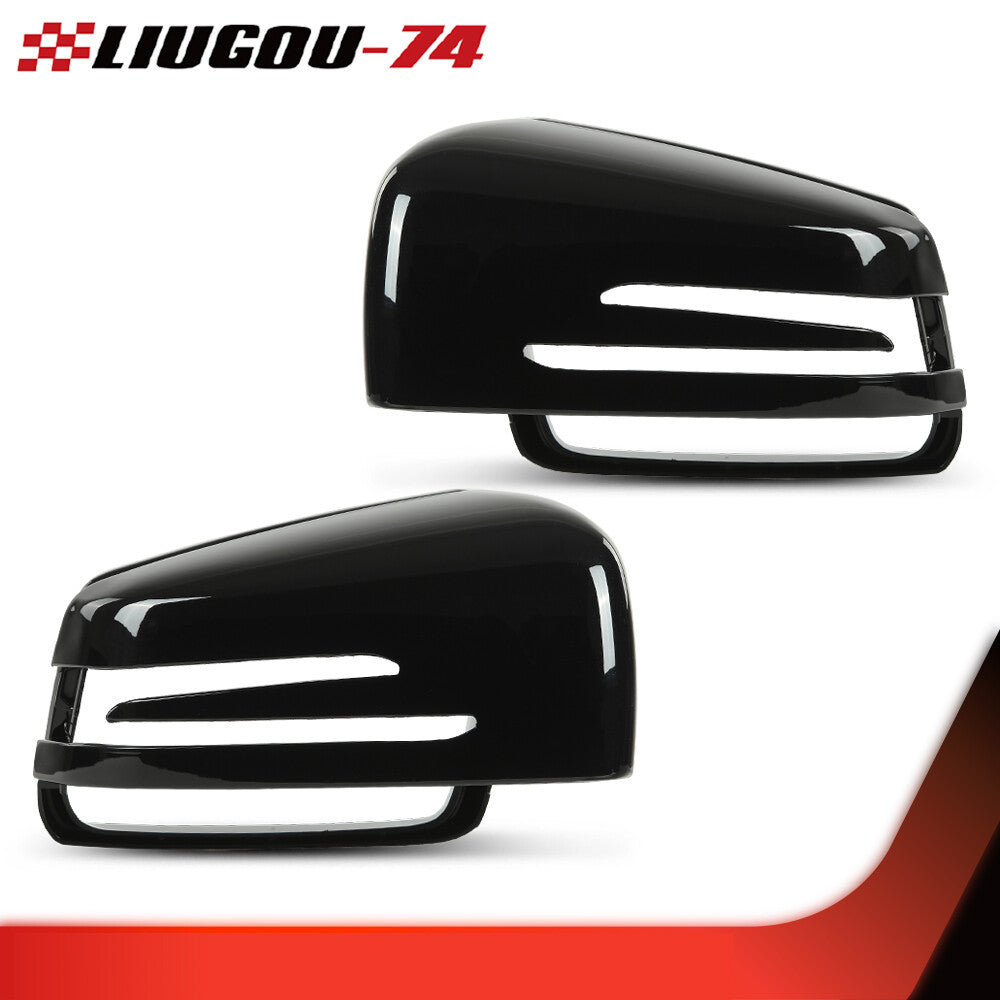 Smooth black mirror-finish protective case suitable for Mercedes-Benz W204 W221 W212 C207 C63