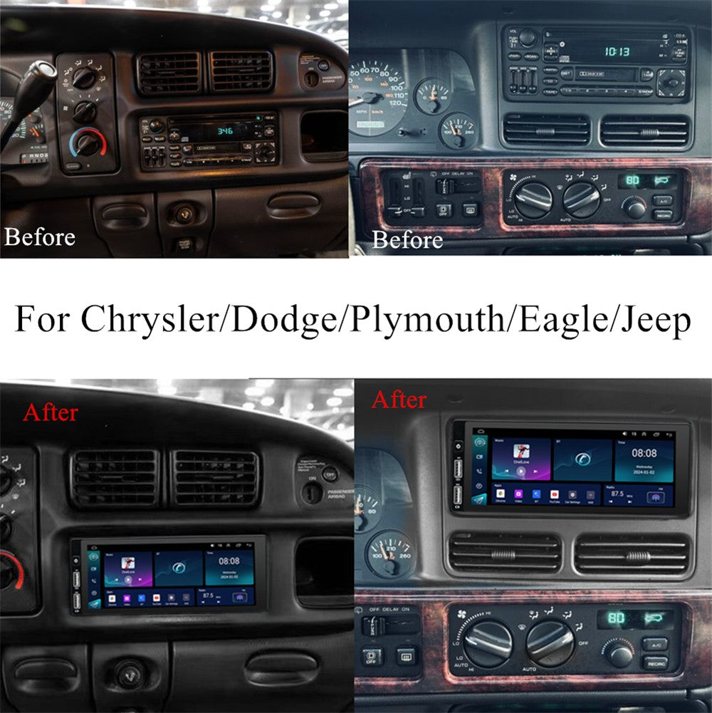 6.8For Old for Chrysler for Jeep for Dodge for Plymouth Carplay Stereo Radio GPS Head Unit