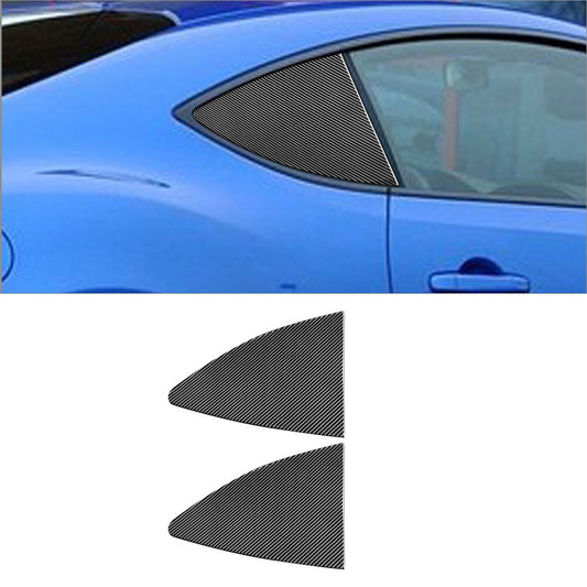 Carbon Fiber Rear Window Pillow Cover Trim for Toyota 86 for Subaru BRZ 2016-2020