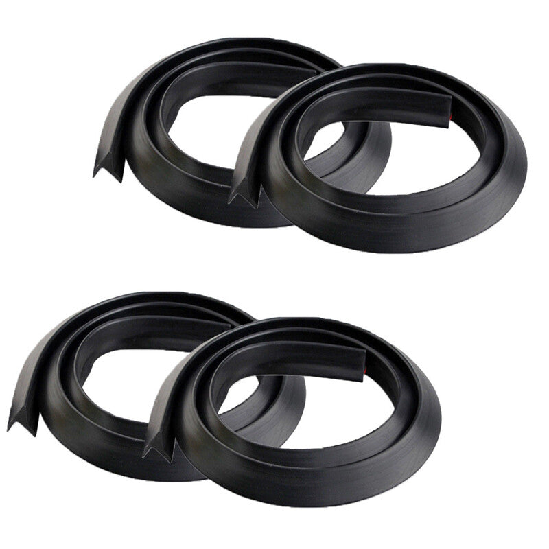 4-pack 1.5-meter car mudguard flare protection wheel molding strip edge rubber