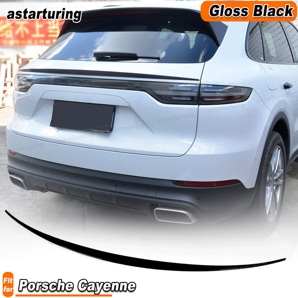 Gloss Black Rear Middle Trunk Spoiler Wing Lip Fit for Porsche for Cayenne 2018-2020