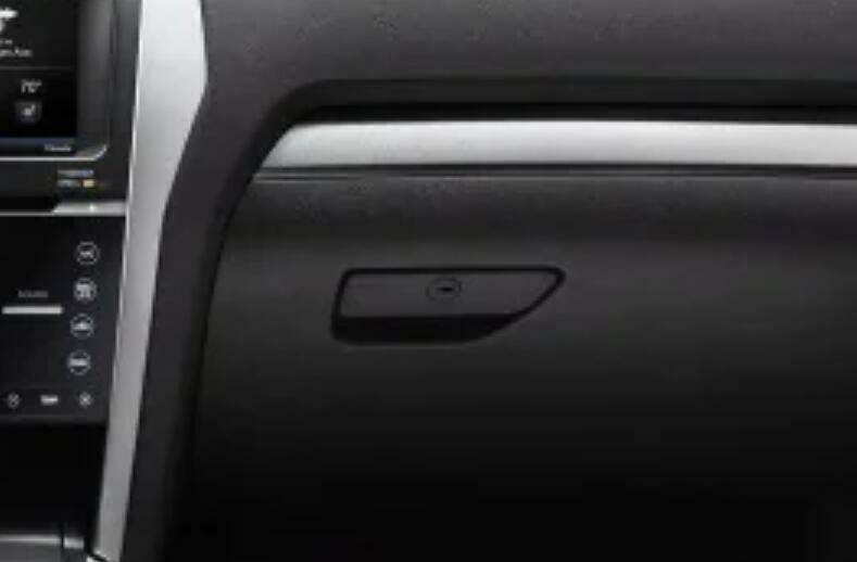Fit for Ford Explorer 2011-2019 Wood Grain for Co -Pilot Storage Box Handle Bowl Trim