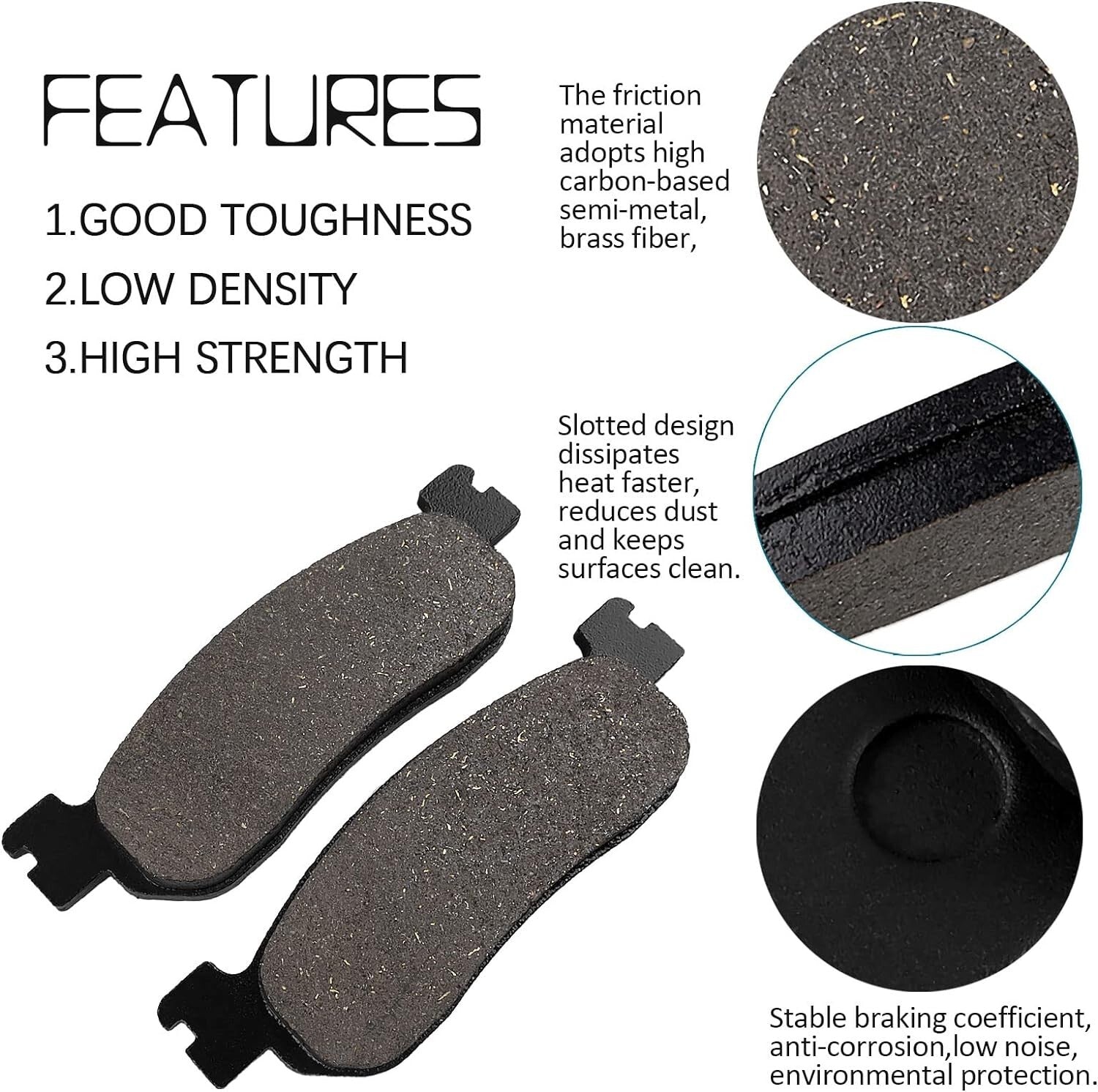 Front Brake Pads for Yamaha TW125 TW 125 1999-2004/TW200 TW 200 1993-1998