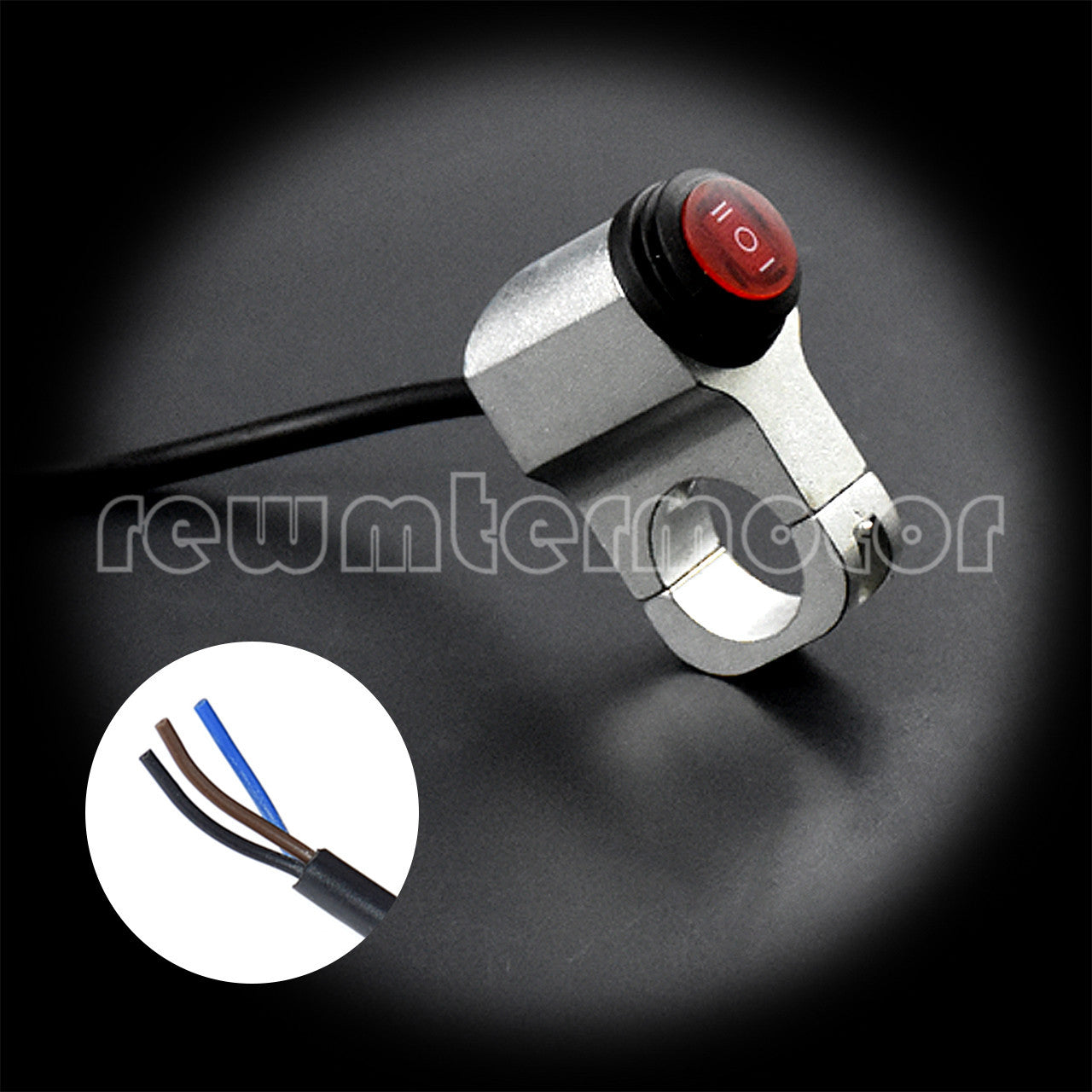 7/8 Motorcycle Handlebar Headlight Light Switch On Off On Waterproof Chrome