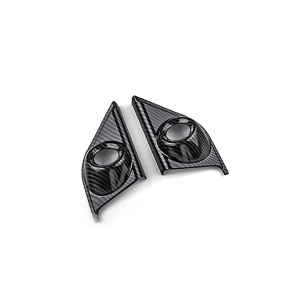 A Post Speaker Frame Cover Trim 2PCS for Honda CRV CR-V 17-2022 Carbon Fiber 2X