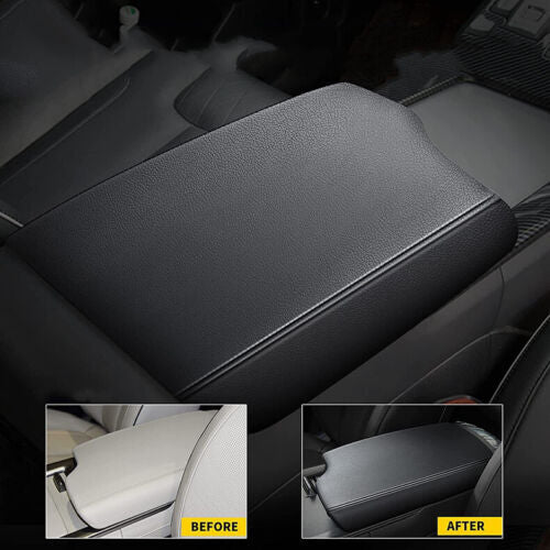 for Hyundai Palisade 2020-2022 Black Leather Central Armrest Storage Box Cover