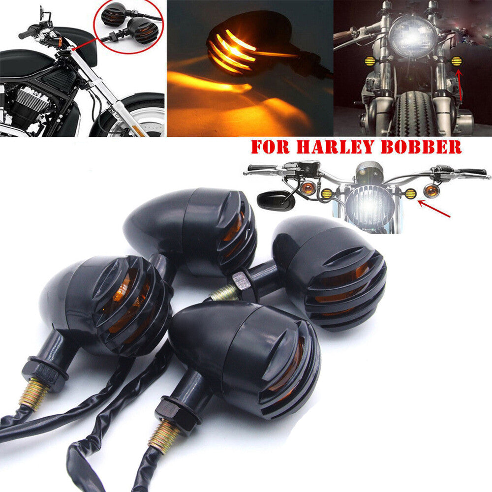 Motorcycle barbecue flashing turn signals front and rear applicable to Bobber Chopper for Honda