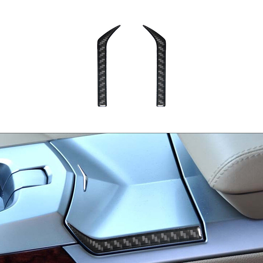 2X Storage Trim Strip Cover Carbon Fiber Sticker for CADILLAC CTS SPORT 2008-UP