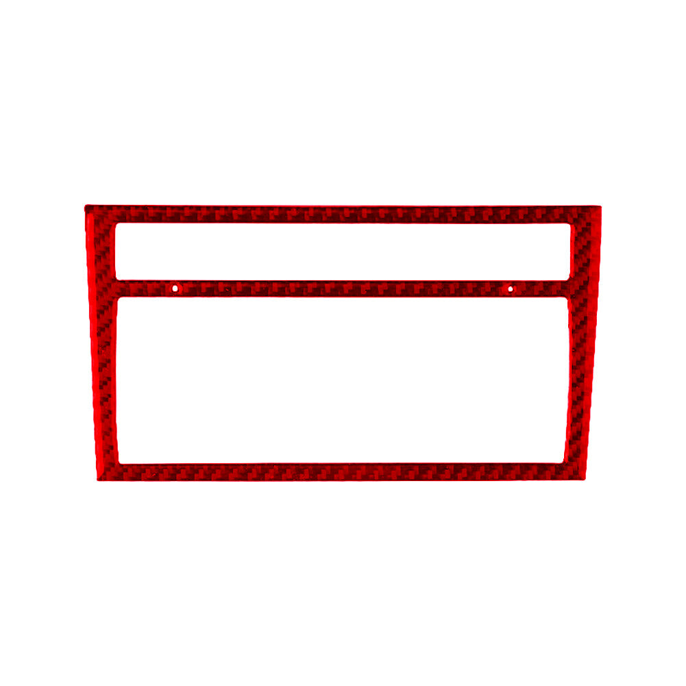 Red carbon fiber air conditioning frame trim for Audi A4 S4 2005-2006