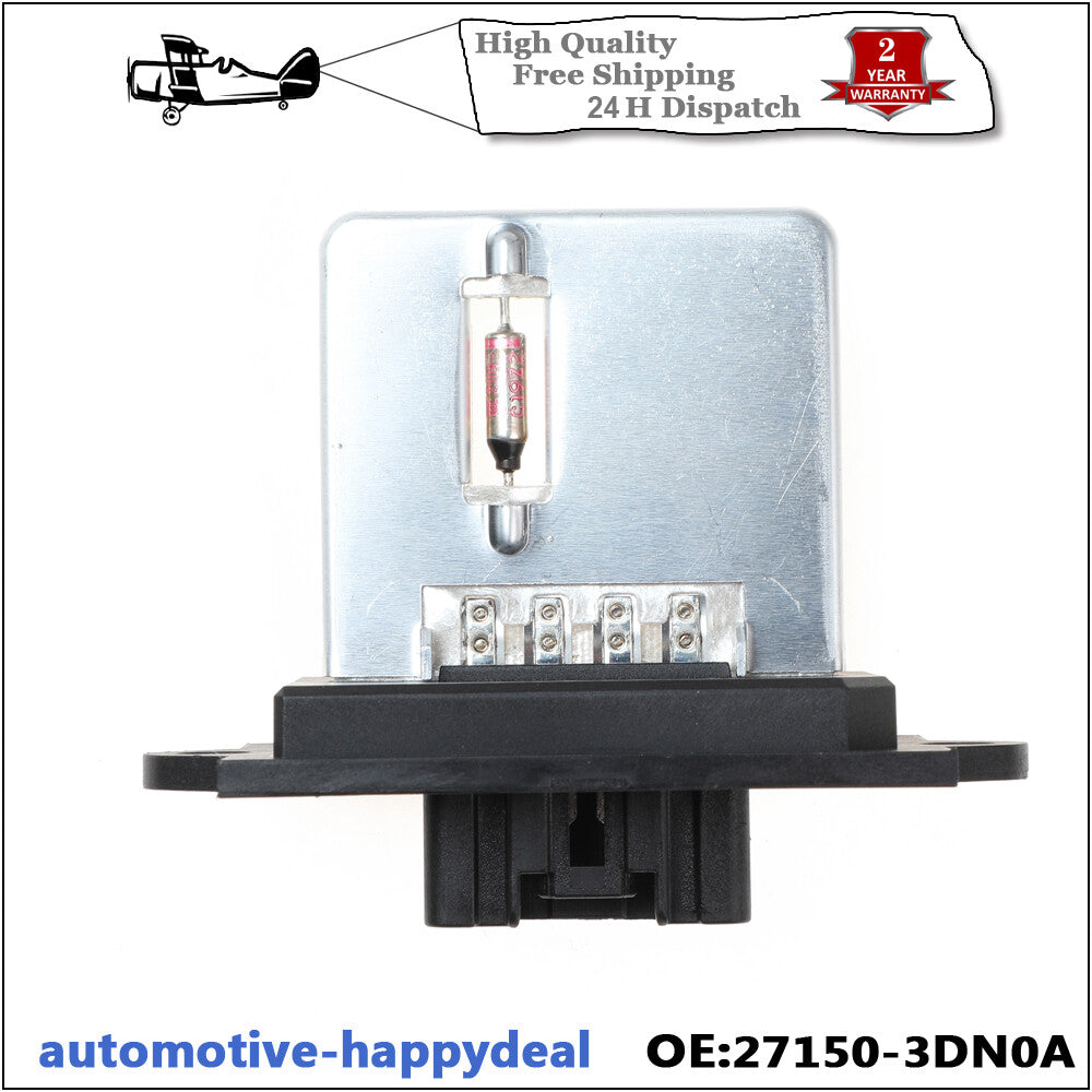 for Nissan Micra Mk3/K12 Blower Fan Motor Heater Resistor Rheostat 27150-3DN0A