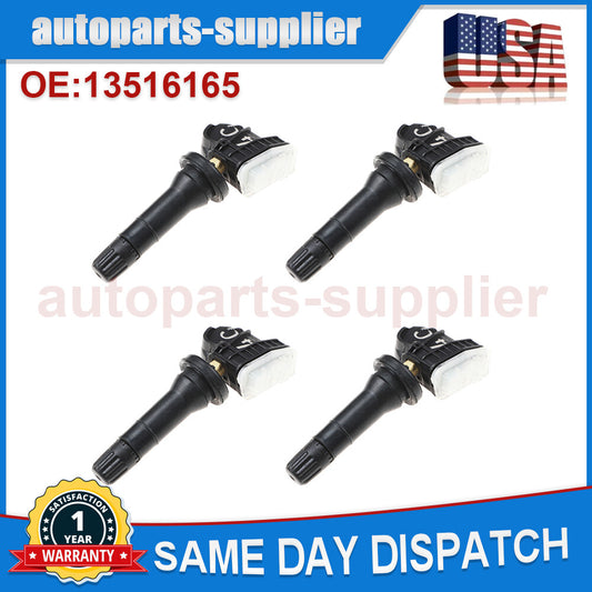 4-piece 13516165 Tire Pressure Sensor TPMS 433MHz for Jimny for Buick , for Chevrolet , and for Cadillac .