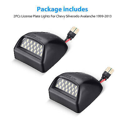 for Chevrolet Silverado for GMC for Sierra 1500 2500 99-14 Rear License Plate LED Light