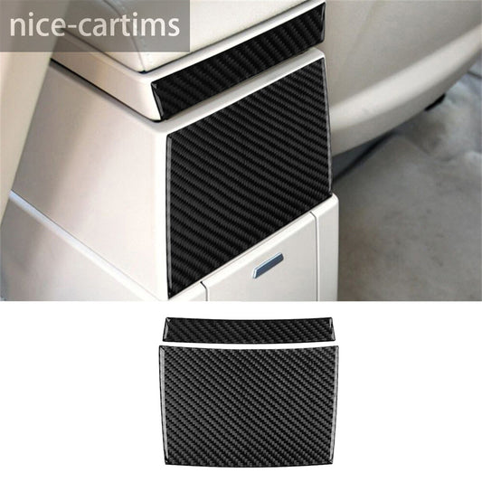 Soft Carbon Fiber Rear Central Console Upper Panel Trim for BMW X3 E83 2004-2010