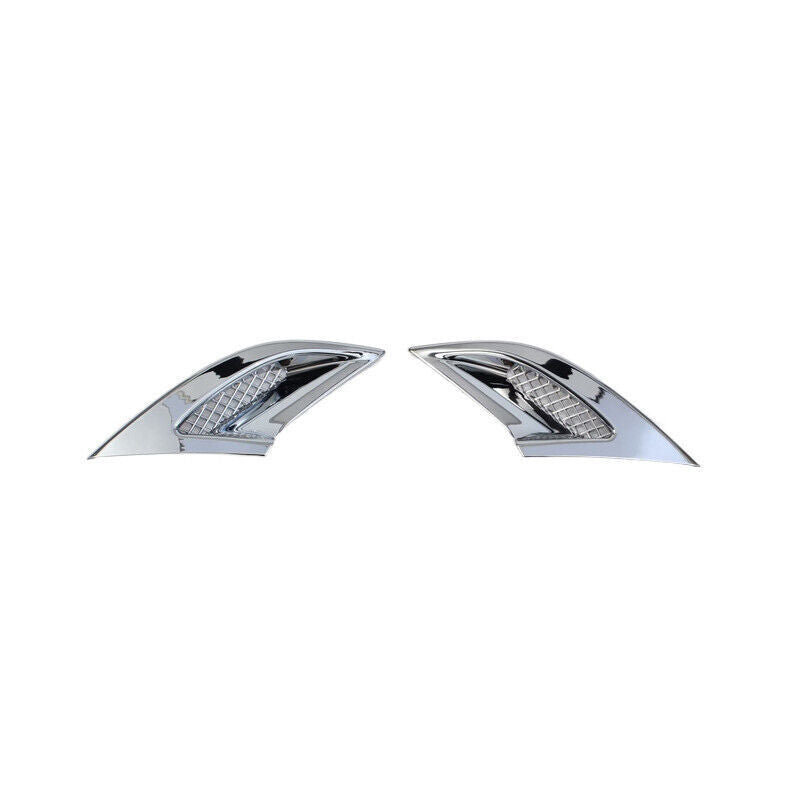 2Silver LeftRight Front Bumper Fog Lamp Cover Trim for Honda Accord 2023-2024