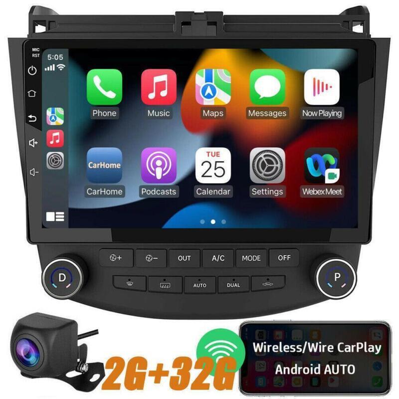 10.1 Android Car Stereo GPS Navi Carplay 32GB for Honda Accord 2003-2007