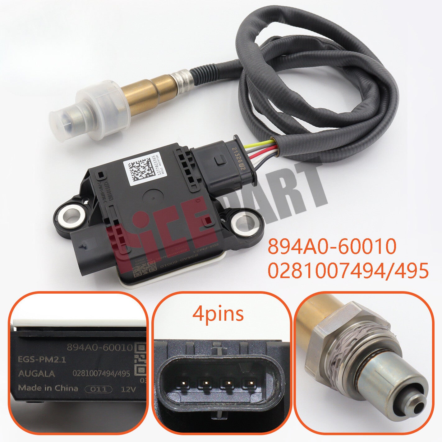 894A060010 PM Diesel Particulate Sensor 894A0-60010 Compatible with Landcruiser Prado